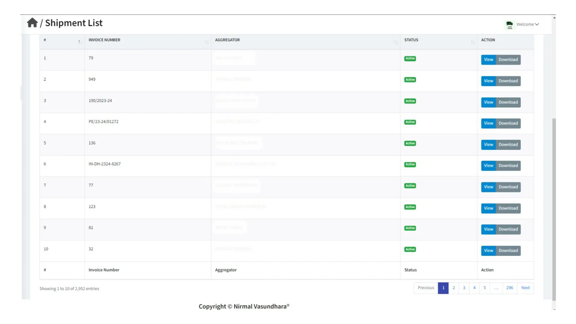 Shipment-List